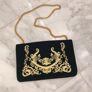 Black Velvet Crossbody (Never Used)